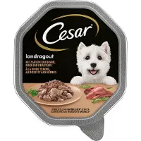 Cesar porsjonsskåler 14 x 150 g - Landragout med kalkun, okse og urter