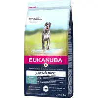 Eukanuba Grain Free Adult Large Dogs med laks - 12 kg