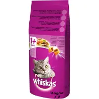 Whiskas katter tørrfôr Voksen Biff 14 kg