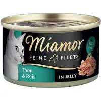 Miamor Økonomipakke Fine Fileter 24 x 100 g - Tunfisk & ris i gelé
