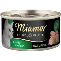 Miamor Fine Filéter Naturelle 6 x 80 g - Bonito tunfisk
