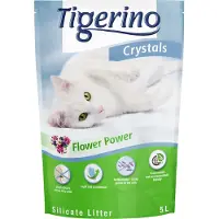 Tigerino Crystals kattesand med blomsterduft 5L - 6 x 5 l