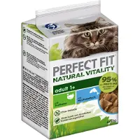 Perfect Fit Katt Natural Vitality - 36 x 50 g Kalkun og havfisk