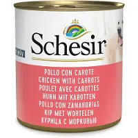 Schesir Økonomipakke med våtfôr 12 x 285 g - Kylling med gulrøtter