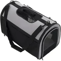 Zooplus Exclusive Bæreveske med luftegård - L 50 x B 29 x H 32 cm