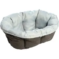 Ferplast Sett med Siesta Deluxe-kurv og beige Tweed Sofa - Størrelse 4: L 61,5 x B 45 x H 21,5 cm