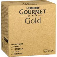 Purina Gull Gourmet Tartallette Våtfôr Til Katt 8x85g 12 Enheter