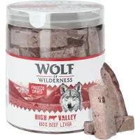 Wolf of Wilderness Økonomipakke RAW - Frysetørkede premiumsnacks - RAW Okselever (4 x 90 g)
