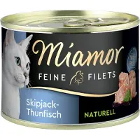 Miamor Fine Filéter Naturelle 6 x 156 g - Skipjack-tunfisk 12 x 156 g