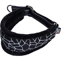 Rukka Cube Halsbånd, svart - Str L: 36-45 cm Halsomfang, B 20 mm