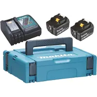 Makita PowerPack LXT - Batterilader + batteri 2 x - Li-Ion - 5 Ah - 90 Wh - for DHP482ZJ
