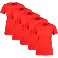 Clique T-skjorte for kvinner 5-pakning rød