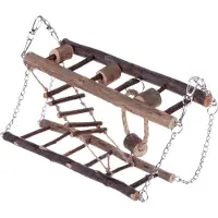 Zooplus Exclusive Hengebro av naturtre - L 27 x B 7 x H 17 cm