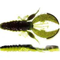 Westin CreCraw Creaturebait 8,5 cm Black/Chartreuse 5-pack