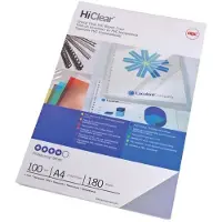 GBC Indbindingsomslag HiClear A4 (210 x 297 mm) - 300 micron - klar (100 stk.)