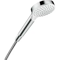 Hansgrohe Crometta håndbruser Ø100mm 1jet EcoSmart hvid/krom