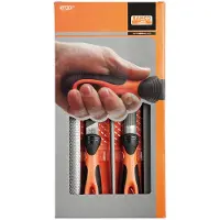 Bahco Ergo Filsett Med Halvrund Rasp Entrefino Chopped 250 Mm 5 Enheter