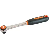 Bahco 3/8´´ Reversible Round Head With 72 Teeth And A 5° Action Angle 202 Mm Skralle