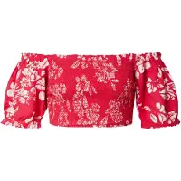 Superdry Vintage Smocked Crop T-skjorte