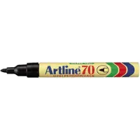 Artline Marker 70 permanent sort 1,5mm - (12 stk.)