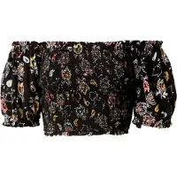 Superdry Vintage Smocked Crop T-skjorte