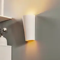 Sollux Vegglampe «Ice up and down» i hvit keramikk