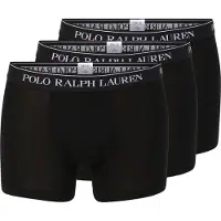 Ralph Lauren for man. 714835885002 3 black stretch cotton boxer briefs (L), Homewear, Elastane