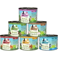 Catz Finefood Økonomipakke Økologisk 24 x 200 g - Mix I (6 Sorter)