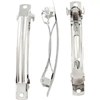 You do it Hårspenne, L: 8 cm, B: 8 mm, forsølvet, 30 stk./ 1 pk.