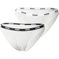 Puma Bikini Underwear Women (2-Pack), Clothing, Grey/Grey, 3