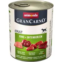 Animonda GranCarno Økonomipakke Adult 24 x 800 g - Storfe &andehjerter
