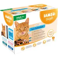 IAMS Advanced Nutrition Adult i saus 12/24 x 85 g - 12 x 85 g Sea Collection