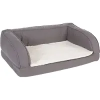 Zooplus Exclusive Ortopedisk Hundesofa - Grå - L 90 x B 60 X H 30 cm