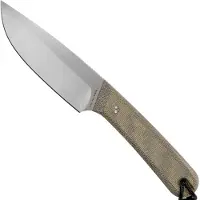 The James Brand The Hell Gap - OD Green / Stainless / Micarta / Straight kniv
