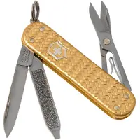 Victorinox Classic SD Precious Alox Brass Gold multiverktøy