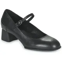 Camper for woman. K200694-001 Katie black leather shoes -Height heel: 5,1cm (40), 5 to 8 cm, Buckle, Casual, Party, Classic