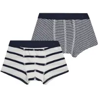 Petit Bateau Boxershorts - 2-pack - Navy/Hvit Stripet - - 3 år (98) - Boxershorts