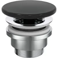 Ideal standard bundventil (tvangsåben) 72x72 mm i silk black (matsort)