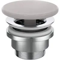 Ideal standard bundventil (tvangsåben) 72x72 mm i betongrå