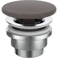 Ideal standard bundventil (tvangsåben) 72x72 mm i skifergrå