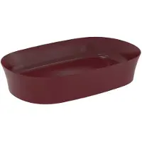 Ideal standard IPALYSS - Håndvask-Bowle 600x380x120 mm i pomegranate, Uden hanehul, Uden overløb - Diamatec