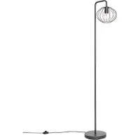 QAZQA Industriell gulvlampe sort 23 cm - Margarita