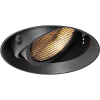 QAZQA Moderne innfelt spotlight sort GU10 AR111 rund uten ramme - Oneon Honey