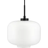 Dyberg Larsen hengelampe Arp, hvit, glass, Ø 30 cm