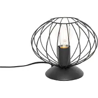 QAZQA Industriell bordlampe sort - Margarita