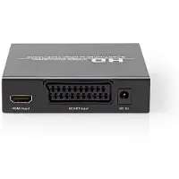 Nedis Hdmi-omformer Scart Hunn Til Hdmi Digital Lydutgang 1080p Aluminium 3.5 Mm