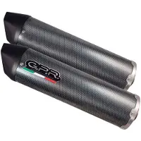 Gpr Exhaust Systems Furore Poppy Ducati Monster 400-600-750-900 93-00 Ref:d.16.1.fupo Godkjent Oval Lyddemper