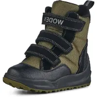 Woden Vintersko - Adrian - Tex - Dark Olive - - 28 - Vinterstøvler