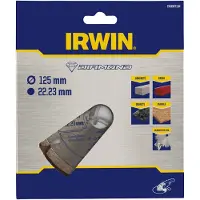 Irwin diamantklinge 125 mm x 22,23 mm segmentert for betong, murstein, granitt og marmor