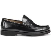 Fluchos for man. F0047_FLCK_NEGR Black Stamford leather shoes (41), Casual